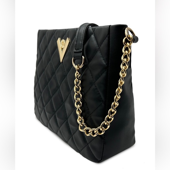 Valentino Orlandi Midsize Quilted vegan Leather Shoulder Bag new - Picture 2 of 12